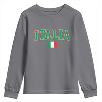 Vintage Italia Youth Sweatshirt Print Retro Varsity Italian Apparel - Wonder Print Shop