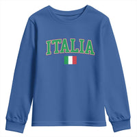 Vintage Italia Youth Sweatshirt Print Retro Varsity Italian Apparel - Wonder Print Shop