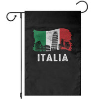 Italian Flag Garden Flag Distressed Style Pisa Tower Colosseum Classic Scooter - Wonder Print Shop