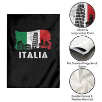 Italian Flag Garden Flag Distressed Style Pisa Tower Colosseum Classic Scooter - Wonder Print Shop