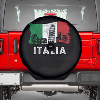 Italian Flag Spare Tire Cover Distressed Style Pisa Tower Colosseum Classic Scooter - Wonder Print Shop