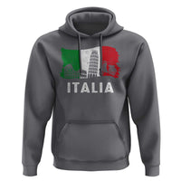 Italian Flag Hoodie Distressed Style Pisa Tower Colosseum Classic Scooter - Wonder Print Shop