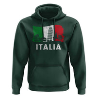 Italian Flag Hoodie Distressed Style Pisa Tower Colosseum Classic Scooter - Wonder Print Shop