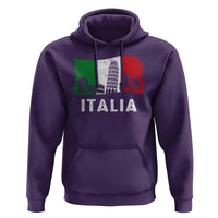 Italian Flag Hoodie Distressed Style Pisa Tower Colosseum Classic Scooter - Wonder Print Shop
