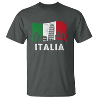 Italian Flag T Shirt Distressed Style Pisa Tower Colosseum Classic Scooter - Wonder Print Shop