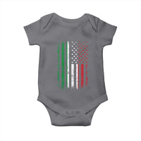 Italian American Flag Baby Onesie Retro Italian Family Italy Flag - Wonder Print Shop