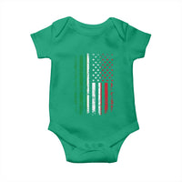 Italian American Flag Baby Onesie Retro Italian Family Italy Flag - Wonder Print Shop