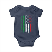 Italian American Flag Baby Onesie Retro Italian Family Italy Flag - Wonder Print Shop