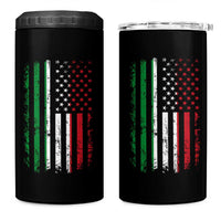 Italian American Flag 4 in 1 Can Cooler Tumbler Retro Italian Family Italy Flag - Wonder Print Shop