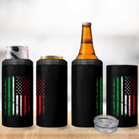 Italian American Flag 4 in 1 Can Cooler Tumbler Retro Italian Family Italy Flag - Wonder Print Shop