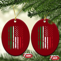 Italian American Flag Ceramic Ornament Retro Italian Family Italy Flag - Wonder Print Shop