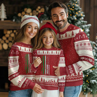Italian American Flag Ugly Christmas Sweater Retro Italian Family Italy Flag - Wonder Print Shop