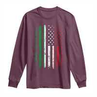 Italian American Flag Long Sleeve Shirt Retro Italian Family Italy Flag - Wonder Print Shop