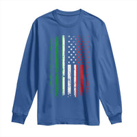 Italian American Flag Long Sleeve Shirt Retro Italian Family Italy Flag - Wonder Print Shop