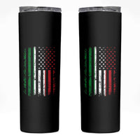 Italian American Flag Skinny Tumbler Retro Italian Family Italy Flag - Wonder Print Shop