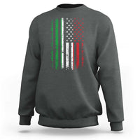 Italian American Flag Sweatshirt Retro Italian Family Italy Flag - Wonder Print Shop