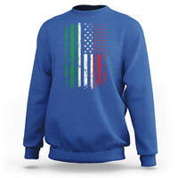 Italian American Flag Sweatshirt Retro Italian Family Italy Flag - Wonder Print Shop