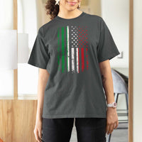 Italian American Flag T Shirt For Women Retro Italian Family Italy Flag - Wonder Print Shop
