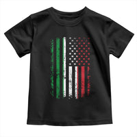 Italian American Flag Toddler T Shirt Retro Italian Family Italy Flag - Wonder Print Shop