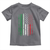 Italian American Flag Toddler T Shirt Retro Italian Family Italy Flag - Wonder Print Shop