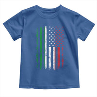 Italian American Flag Toddler T Shirt Retro Italian Family Italy Flag - Wonder Print Shop