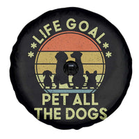 Life Goal Pet All The Dogs Spare Tire Cover Retro Funny Dog Lover Gift - Wonder Print Shop