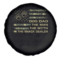 Dog Dad Spare Tire Cover Fathers Day Gift for Dog Lovers Camo American Flag USA - Wonder Print Shop