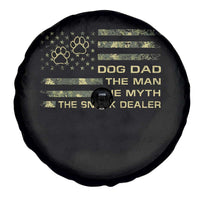 Dog Dad Spare Tire Cover Fathers Day Gift for Dog Lovers Camo American Flag USA - Wonder Print Shop