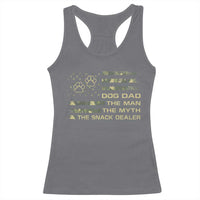 Dog Dad Racerback Tank Top Fathers Day Gift for Dog Lovers Camo American Flag USA - Wonder Print Shop