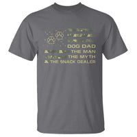 Dog Dad T Shirt Fathers Day Gift for Dog Lovers Camo American Flag USA - Wonder Print Shop