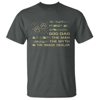 Dog Dad T Shirt Fathers Day Gift for Dog Lovers Camo American Flag USA - Wonder Print Shop