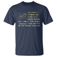 Dog Dad T Shirt Fathers Day Gift for Dog Lovers Camo American Flag USA - Wonder Print Shop