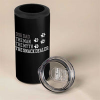 Dog Dad 4 in 1 Can Cooler Tumbler Fathers Day Gift for Dog Lovers Retro Vintage - Wonder Print Shop