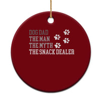 Dog Dad Ceramic Ornament Fathers Day Gift for Dog Lovers Retro Vintage - Wonder Print Shop