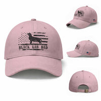 Black Lab Dad Baseball Cap Funny Labrador Dad Fathers Day Gift for Dog Lovers