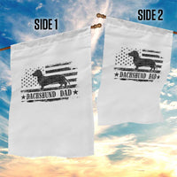 Dachshund Dog Dad Garden Flag Fathers Day Gift for Dog Lovers American Flag - Wonder Print Shop