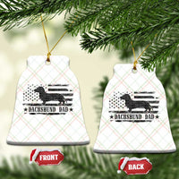 Dachshund Dog Dad Ceramic Ornament Fathers Day Gift for Dog Lovers American Flag - Wonder Print Shop