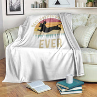 Dachshund Dog Dad Throw Blanket Vintage 60s 70s Retro Fathers Day Gift for Dog Lovers - Wonder Print Shop