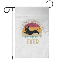 Dachshund Dog Dad Garden Flag Vintage 60s 70s Retro Fathers Day Gift for Dog Lovers - Wonder Print Shop