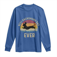 Dachshund Dog Dad Long Sleeve Shirt Vintage 60s 70s Retro Fathers Day Gift for Dog Lovers - Wonder Print Shop