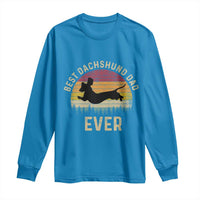 Dachshund Dog Dad Long Sleeve Shirt Vintage 60s 70s Retro Fathers Day Gift for Dog Lovers - Wonder Print Shop