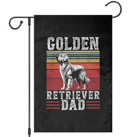 Retro Dog Golden Dad Garden Flag Fathers Day Gift for Dog Lovers Golden Retriever Dad - Wonder Print Shop