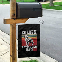 Retro Dog Golden Dad Garden Flag Fathers Day Gift for Dog Lovers Golden Retriever Dad - Wonder Print Shop