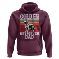 Retro Dog Golden Dad Hoodie Fathers Day Gift for Dog Lovers Golden Retriever Dad - Wonder Print Shop