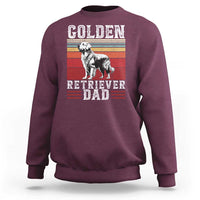 Retro Dog Golden Dad Sweatshirt Fathers Day Gift for Dog Lovers Golden Retriever Dad - Wonder Print Shop