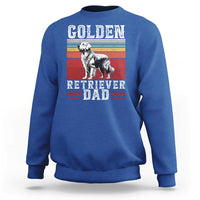 Retro Dog Golden Dad Sweatshirt Fathers Day Gift for Dog Lovers Golden Retriever Dad - Wonder Print Shop