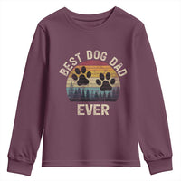 Best Dog Dad Ever Youth Sweatshirt Fathers Day Gift for Dog Lovers - Wonder Print Shop