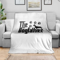 Dachshund Dog Dad Throw Blanket The Dogfather Fathers Day Gifts For Dog Lovers - Wonder Print Shop