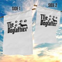Dachshund Dog Dad Garden Flag The Dogfather Fathers Day Gifts For Dog Lovers - Wonder Print Shop