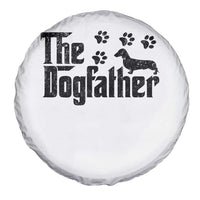 Dachshund Dog Dad Spare Tire Cover The Dogfather Fathers Day Gifts For Dog Lovers - Wonder Print Shop